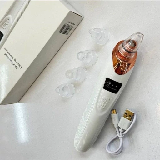پاکسازی عمیق منافذ پوست از بین برنده جوش های سرسیاه جهت رفع لک و آکنه و اسکار جوش برطرف کردن افتادگی و چین چروک پوست دارای پنج سری برای نواحی مختلف پوست بی‌سیم و قابلیت شارژ سبک و قابل حمل در سفر۰ دارای صفحه و قابلیت 3 درجه تنظیم قدرت
